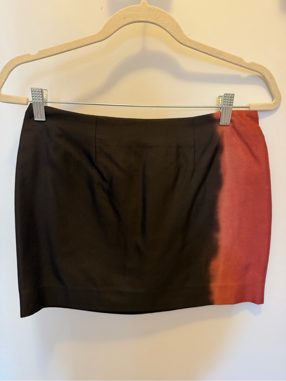 Black and Pink Ombre Mini Skirt